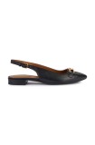 Geox balerini de piele D CHARYSSA culoarea negru, cu toc deschis, D459BB 000TU C9999