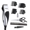 Aparat tuns parul Floria ZLN-0443, 10W, Argintiu/Negru, 4 accesorii, Lame inox, 3-12mm