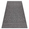 Covor SISAL PATIO 3077 Boho țesute plate - negru, 117x170 cm