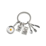 Breloc bucatar &bdquo;Chef la cheie&rdquo;, pentru bucatari si pasionati de gatit, multicolor
