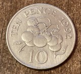 C50 - Moneda foarte veche - Anglia - Guernsey - 10 pence - 1992
