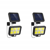 Cumpara ieftin Set 2 X Lampa Solara 120 LED-uri COB 30W, Panou Detasabil