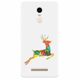 Husa silicon pentru Xiaomi Remdi Note 3, Colorful Reindeer Jump Illustration