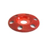 Disc sculptura in lemn SABURR - 125mm Plat Mediu cu gauri de ventilatie