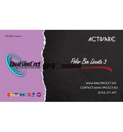 Activare Polar Box Licenta 3 - Huawei 2G/3G, Sagem Secured, Vodafone and Modems Activare Polar Box Licenta 3 - Huawei 2G/3G, Sagem Secured, Vodafone and Modems