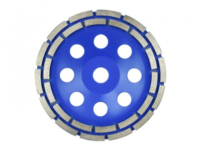 Disc diamantat dublu segmentat pentru slefuire, 180 mm, Geko G00370 foto