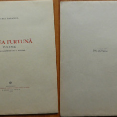 Aurel Baranga , Marea furtuna , Poeme, cu 3 ilustratii de Perahim , 1946 , ed. 1