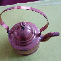 Ceainic vechi din cupru,1,2 l, provenienta suedeza