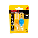 Set Lanterne Kodak Handy, LED activ, 8 lm, 2 moduri de functionare, IP44, autonomie 24 de ore, baterii incluse, 2 bucati, Galben