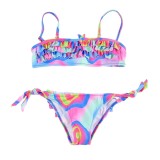 Costum de baie multicolor