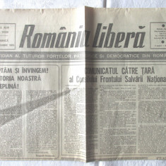 Ziar ROMANIA LIBERA din 24 decembrie 1989 - Revolutia Romana