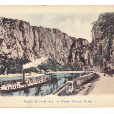 5169 - ORSOVA, Danube Kazan, ship, Romania - old postcard - unused