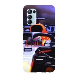 Husa compatibila cu Oppo A55, Viceversa, model Honda Driver Formula 1 Red Bull Racing, Silicon, TPU, Transparent, Carcasa