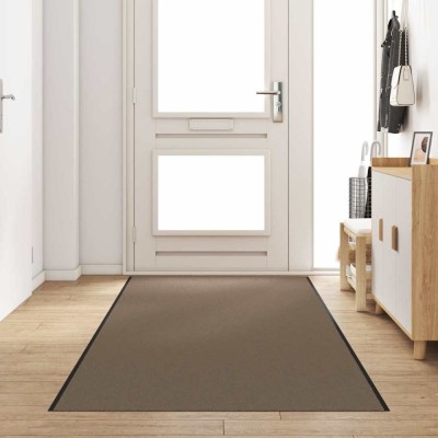 vidaXL Covoraș de intrare Altele Bej și negru 120 x 400 cm 4100791 foto
