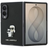 Husa pentru Samsung Galaxy Z Fold8 F971, Karl Lagerfeld, Saffiano Karl &amp; Choupette Metal Pin, Neagra
