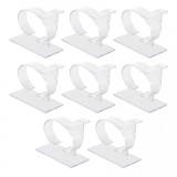 Cumpara ieftin Set 100 Suporturi Acrilice Transparente pentru Ceasuri și Brățări &ndash; 8 x 6 x 3,5