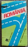 Romania, harta administrativ-rutiera