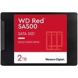 SSD NAS WD Red SA500 2TB SATA, 2.5&quot;, 7mm, Read/Write: 560/520 MBps, IOPS 87K/83K, TBW: 1300 &quot;WDS200T2R0A&quot;