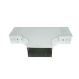 Ramificatie T orizontala din otel galvanizat pentru jgheab 100x200mm