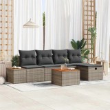 VidaXL Set de canapele pentru grădină 6 pcs Gri 55 x 62 x 69 cm