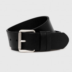 Marc O'Polo curea de piele barbati, culoarea negru