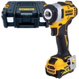 Dewalt DCF903P1 - Masina de insurubat cu impact cu 1 acumulator Li-Ion 12 V 5 Ah patrat 3/8 inch 339 Nm - valiza speciala
