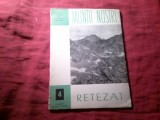 Rev. - ONT -Colectia Muntii Nostri nr.4 -- RETEZAT- 16pag.descriere trasee turistice + 1 harta mare pliata