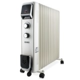 Calorifer cu ulei ZASS ZR 13 E, 2600 W, 13 elementi, alb-negru
