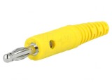 Mufă Banană 4mm Galbenă 10A 70VDC