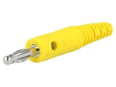 Mufă Banană 4mm Galbenă 10A 70VDC foto