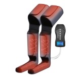Aparat de masaj pentru picioare cu presopunctura profesional, Exaltus&reg;, tip cizme, Drenaj limfatic, 3 nivele de intensitate, 6 moduri de masaj, Compre, Gri, 12