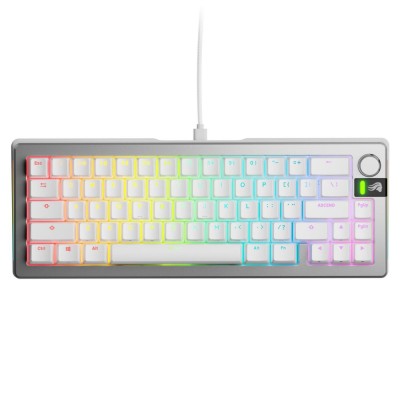Glorious Tastatura mecanica GMMK 3 PRO 65% Prebuilt, USB-C, Fox Switches, US layout, 66 taste, Gri &amp;amp;quot;GLO-KB-GMMK3-PRO-65-PB-FOX-W-SIL-US&amp;amp;quot; (ti foto