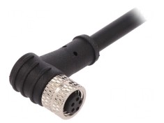 Conector M8 Mamă 5 PIN &icirc;n Unghi cu Mufă și Cablu 1.5A