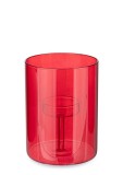 Suport lumanare sticla rosie Sheer &Oslash;8,5x11,7h