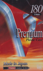 Caseta video VHS SONY Premium 180 min ( Plastic Case ) - noua, sigilata foto