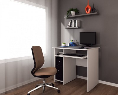 Birou Pc Skm-12 Ro,82x60x74 cm, Alb foto