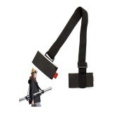 Benzi de schi cu velcro, curele de prindere pentru schi, curea pentru umăr, ham pentru schi, curea de transport pentru schi, ajustabilă, pentru schi ș