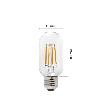 Bec decorativ cu filament Led 4w e27 lumina calda foto