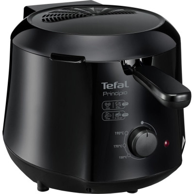 Friteuza Minicompact Principio FF230831, 1000 W, 0.6 kg, 1.2 l, termostat reglabil, negru foto