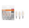 Set 3 becuri LED Osram Base Filament B40, E14, 4W (40W), 470 lm, Calda (2000 - 3499 K)