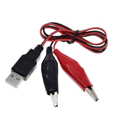 Cablu USB cu conectori crocodil OKYN0223-23 foto