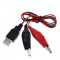 Cablu USB cu conectori crocodil OKYN0223-23