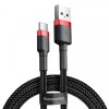 Cablu Date si Incarcare USB-A - USB-C Baseus Cafule, 18W, 3m, Rosu CATKLF-U91
