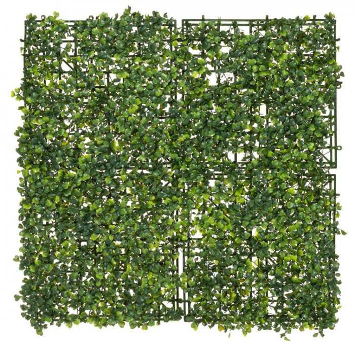 Placă Podea Exterior, Model Frunze Trifoi, 50x50cm, Plastic, Verde