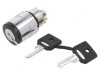 Comutator Rotativ cu Cheie 22mm 2 P poziții Negru