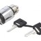 Comutator Rotativ cu Cheie 22mm 2 P poziții Negru