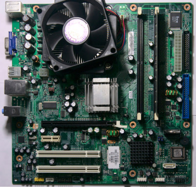 Kit Placa de baza PC 945GCT-HM LGA775 cu cooler si procesor E2140 foto