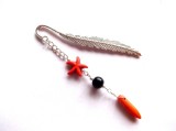 semn de carte cu howlite portocaliu 42999