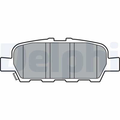 Set placute frana spate DELPHI, Nissan Murano II (Z51), 10.2007-2014, spate; puntea spate foto