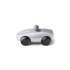 Naef sports car masinuta masina jucarie copii argintie lemn artar made in Germany Kurt Naef Elvetia